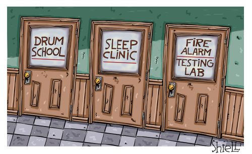 Drum School, Sleep Clinic, Fire Alarm - Testing Lab.