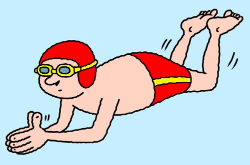 A Swimmer Doing Breastroke