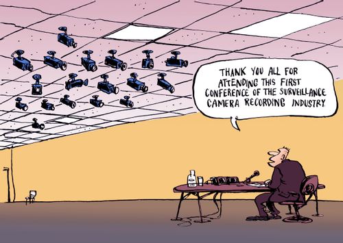 "Thank you all for attending this first conference of the surveillance camera recording industry."