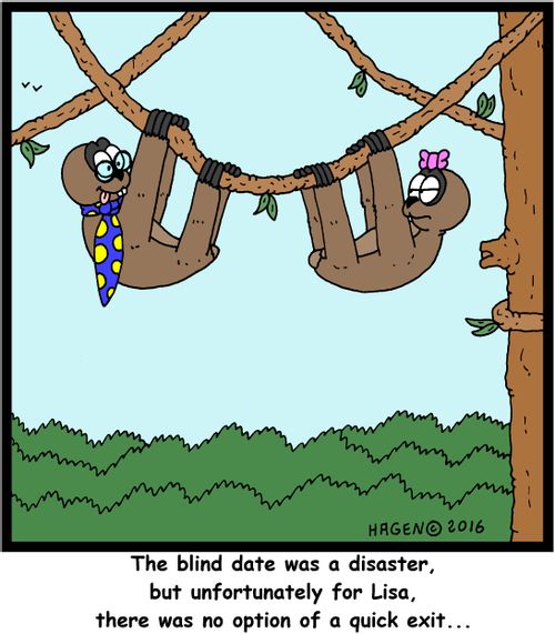 "The blind date was a disaster, but unfortunately for Lisa, there was no option of a quick exit..."