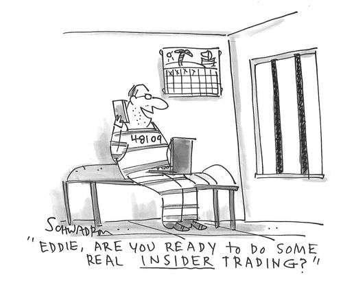 "Eddie, are you ready to do some real insider trading?"