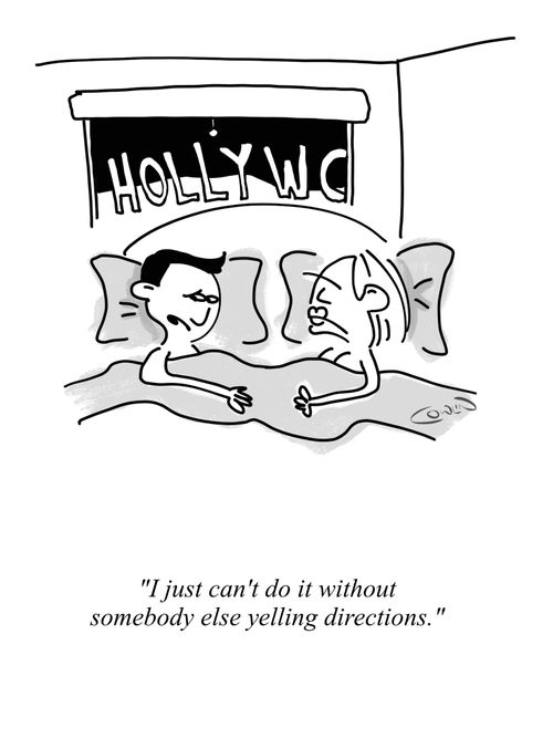 "I just can't do it without someone else yelling directions."
