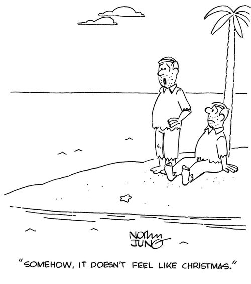 "Somehow, it doesn't feel like Christmas."