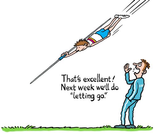 "That's excellent! Next week we'll do 'letting go'."