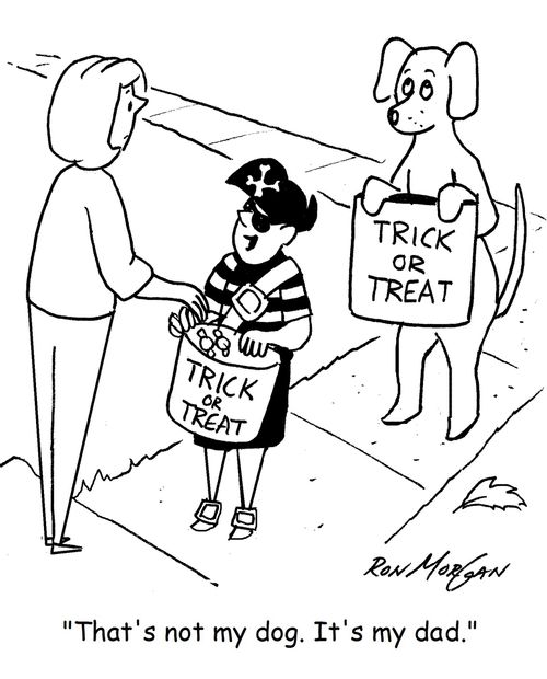 "That's not my dog. It's my dad."