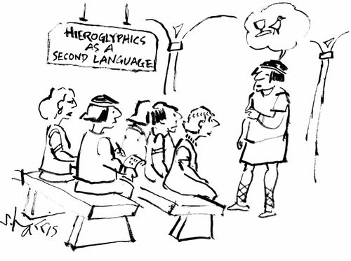 Hieroglyphics as a Second Language