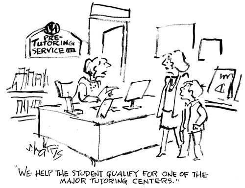 "We help the student qualify for one of the major tutoring centers."
