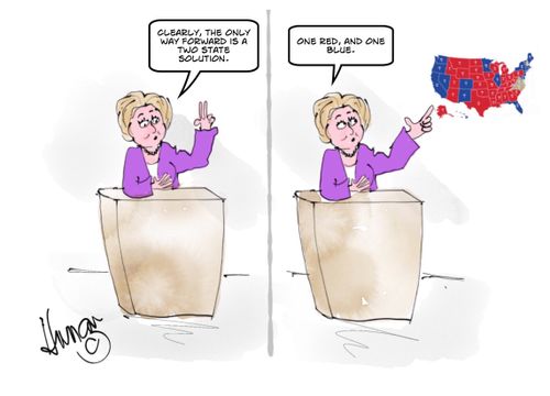 "Clearly, the only way forward is a two state solution."
