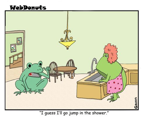"I guess I'll go jump in the shower."
