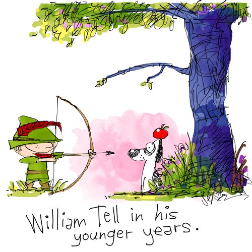 William Tell in his younger years.