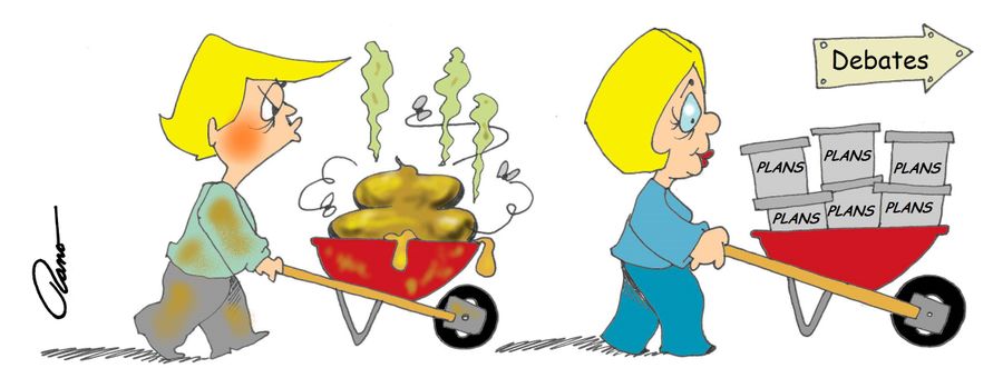 Heading to the presidential debates...