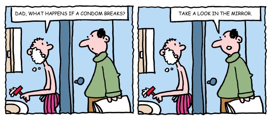 "Dad, what happens if a condom breaks?"