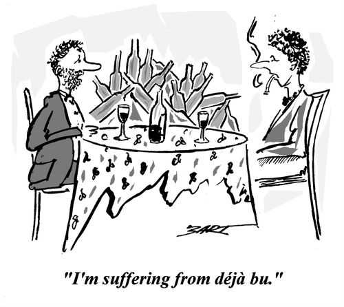 "I'm suffering from deja bu."