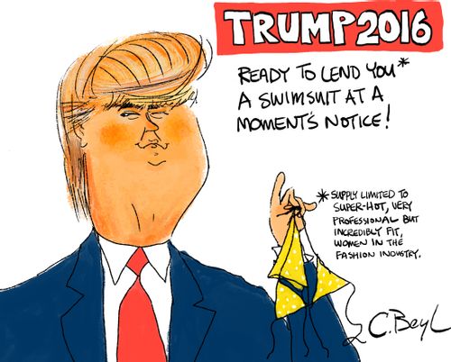 Trump 2016: Ready to lend you a swimsuit at a moments notice!"
