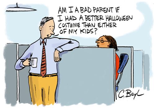 "Am I a bad parent if I had a better Halloween costume than either of my kids?"