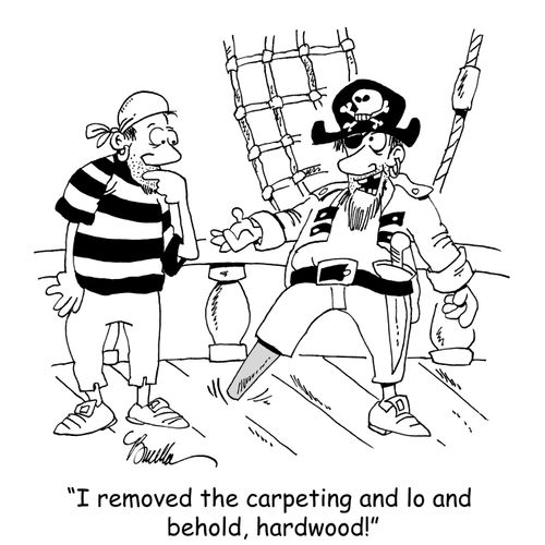 "I removed the carpeting and lo and behold, hardwood!"