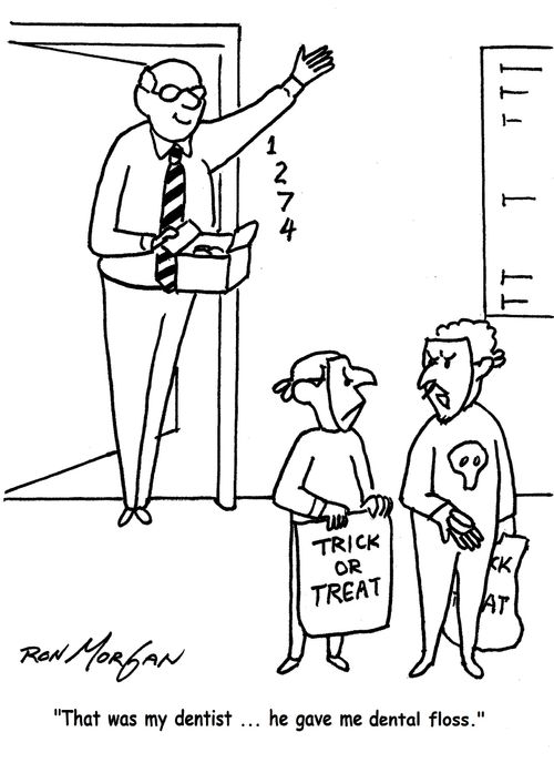 "That was my dentist ... he gave me some dental floss."