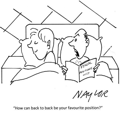"How can back to back be your favourite position?"