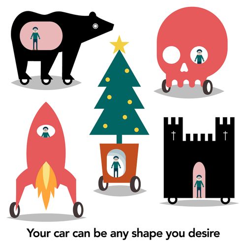 Your car can be any shape you desire