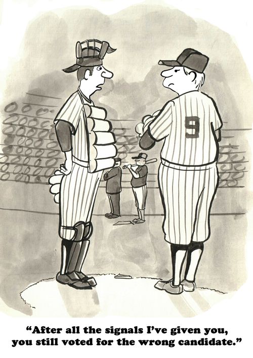"After all the signals I've given you, you still voted for the wrong candidate."