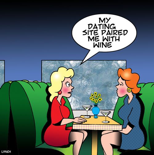 "My dating site paired me with wine."