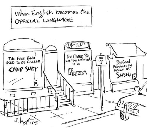When English becomes the official language.