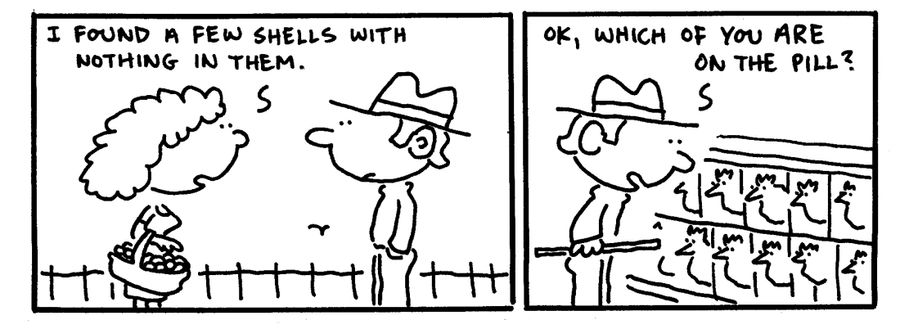 "I found a few shells with nothing in them."