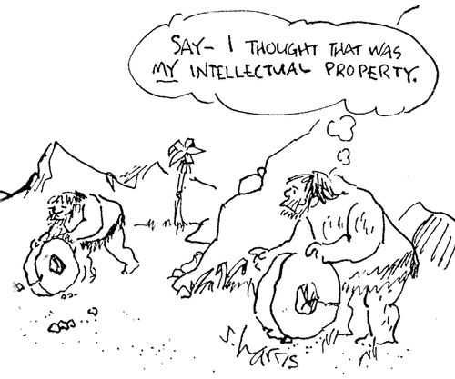 "Say - I thought that was my intellectual property."