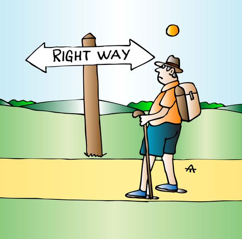 Tourist and the Right Way