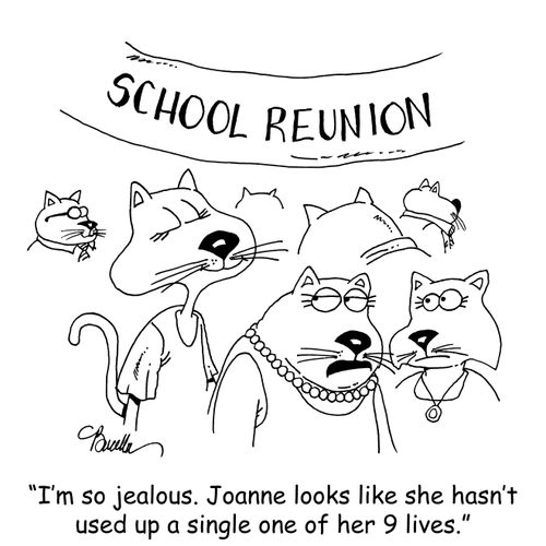 "I'm so jealous. Joanne looks like she hasn't used up a single one of her 9 lives."