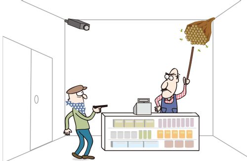 Using Bees for Crime Prevention