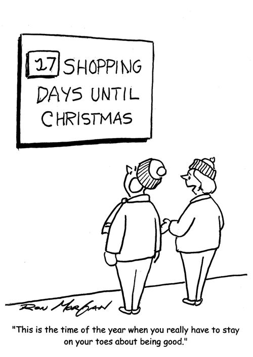 "This is the time of year when you really have to stay on your toes about being good." 