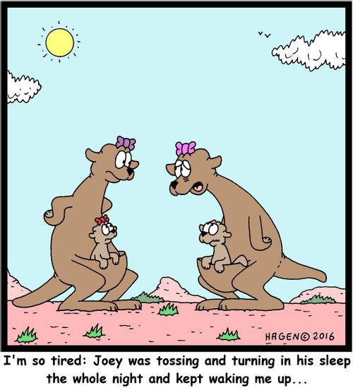 "I'm so tired: Joey was tossing and turning in his sleep the whole night and kept waking me up..."
