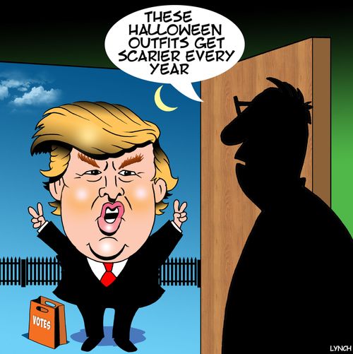 "These Halloween outfits get scarier every year."