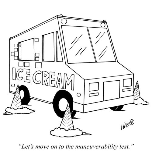 "Let's move on to the maneuverability test."