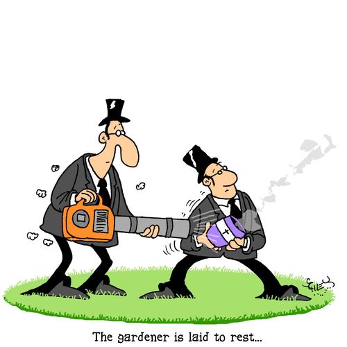 The gardener is laid to rest....