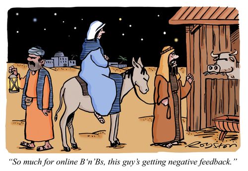 "So much for online B'n'Bs, this guy's getting negative feedback."