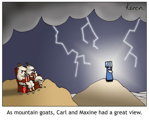 As mountain goats, Carl and Maxine had a great view