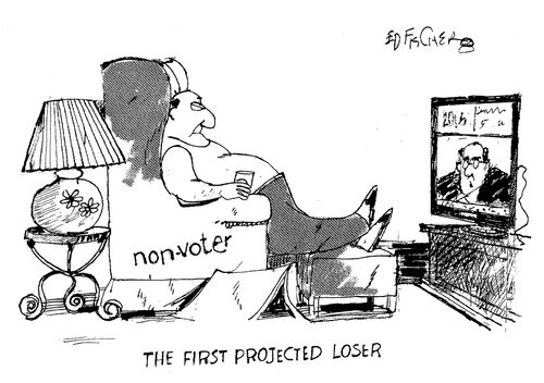 Non-voters: the first projected losers