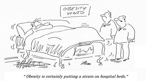 "Obesity is certainly putting a strain on hospital beds."