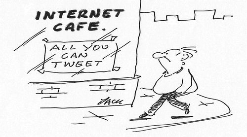 Internet Cafe. All you can Tweet.