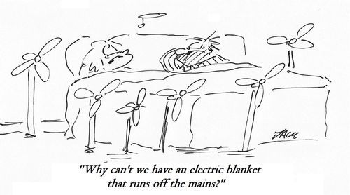 "Why can't we have an electric blanket that runs off the mains?"