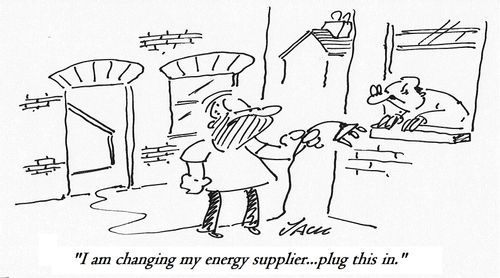 "I am changing my energy supplier...plug this in."