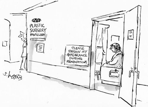 'Please pardon my appearance during renovations'