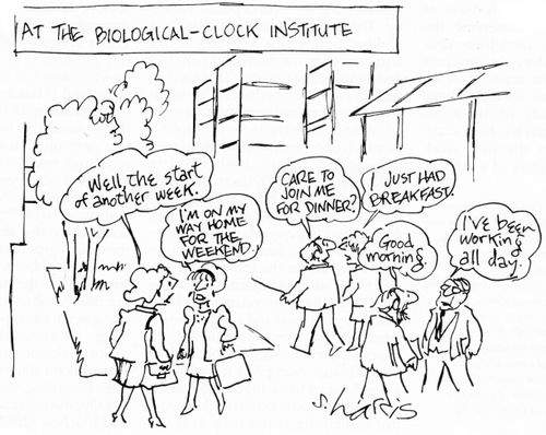 "At the biological clock institute'