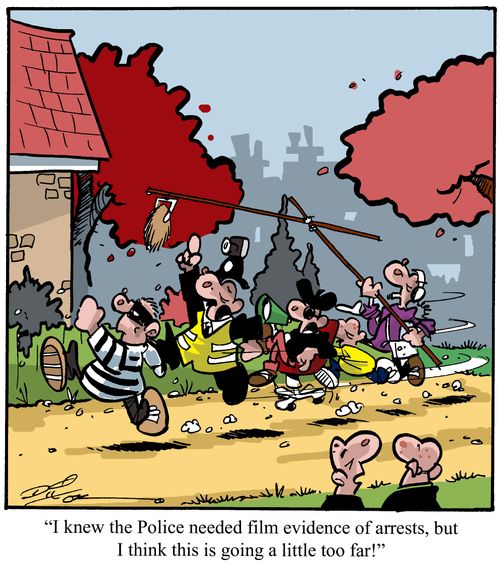 Police film evidence