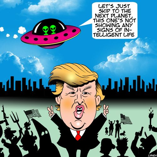 "Let's just skip to the next planet, this one's not showing any signs of intelligent life."