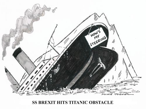 SS Brexit hits Titanic Obstacle