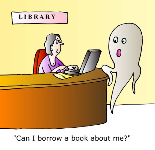 "Can I borrow a book about me?"