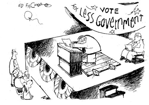 Vote for less government.